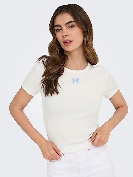 ONLY Kurzarmshirt ONLDANIELLA S/S RIB TOP günstig online kaufen