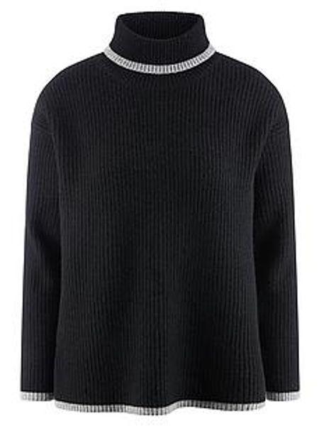 Rollkragen-Pullover include schwarz günstig online kaufen