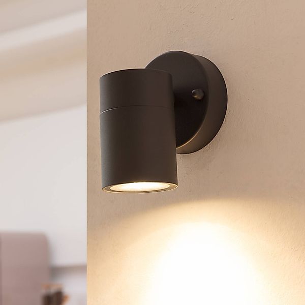 Prios Außenwandlampe Tulimar, 1-flg., anthrazit, Metall günstig online kaufen