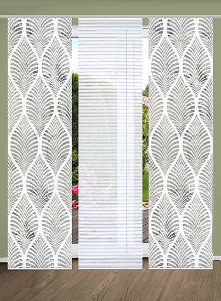 HOME in green Schiebegardine "VIDARO" Paneelwagen 3 Stk. tlg. SET DIGITALDR günstig online kaufen