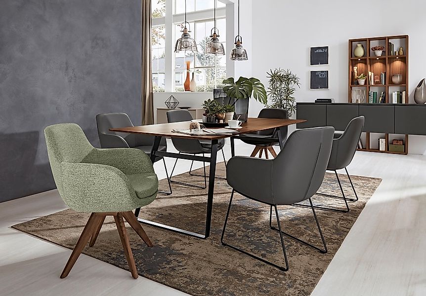 Musterring Esszimmerstuhl "Tavia", (Set), 2 St., Chenille, Stativgestell Wi günstig online kaufen