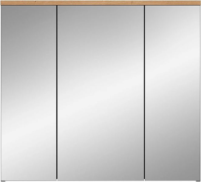 welltime Spiegelschrank "REHAT, Breite 80 cm, 3 Spiegeltüren, 6 Einlegeböde günstig online kaufen