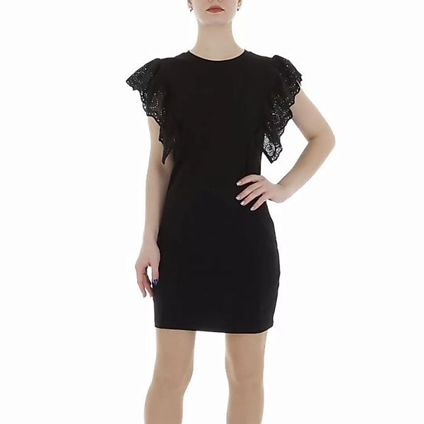 Ital-Design Sommerkleid Damen Freizeit (86164409) Stretch Minikleid in Schw günstig online kaufen