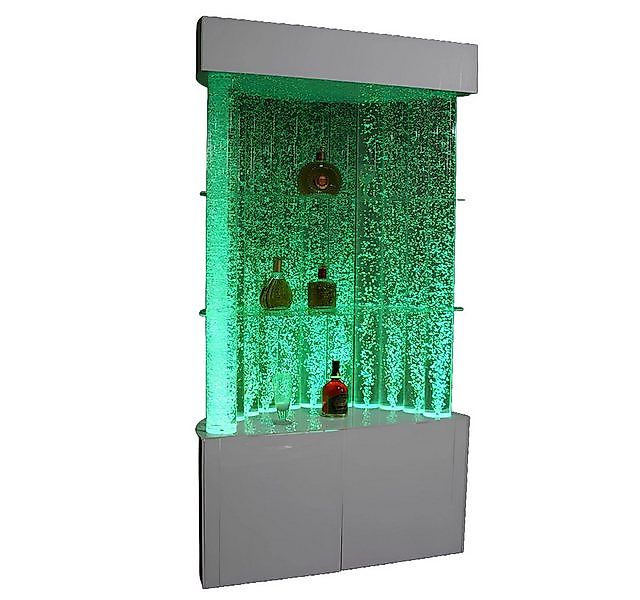 JVmoebel Barschrank LED Regal Bar Wasser Wand Säule Beleuchtete Wasserwände günstig online kaufen