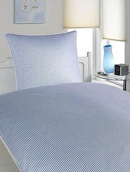 Elegante Bettwäsche Hamburger Streifen, Mako-Satin, 2 günstig online kaufen