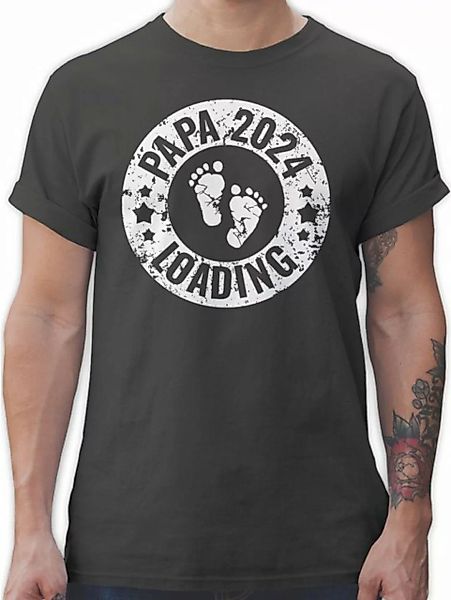 Shirtracer T-Shirt Papa 2024 loading I Vater werden Vatertag Geschenk für P günstig online kaufen