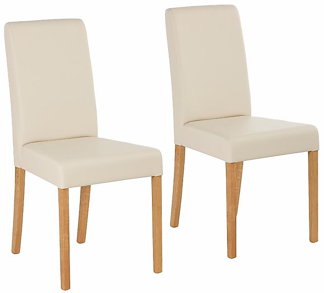 Home affaire 4-Fußstuhl "Bologna", (Set), 4 St., Kunstleder, Gestell aus Ma günstig online kaufen