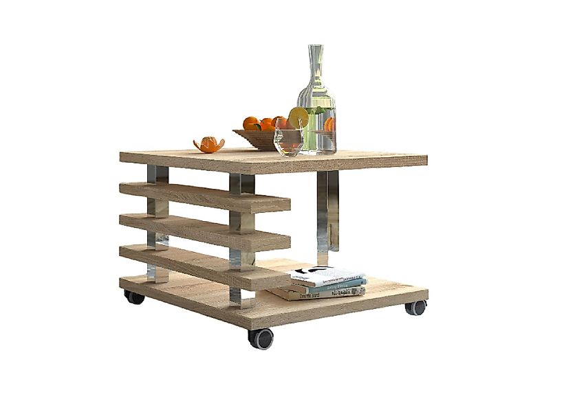 designimpex Couchtisch mit ROLLEN DC-2 Sonoma günstig online kaufen