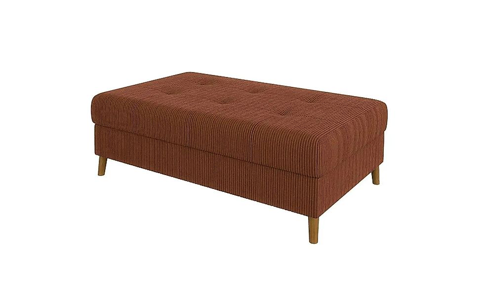 S-STYLE Hocker  Maya ¦ rot ¦ Maße (cm): B: 118 H: 40 Polstermöbel > Hocker günstig online kaufen