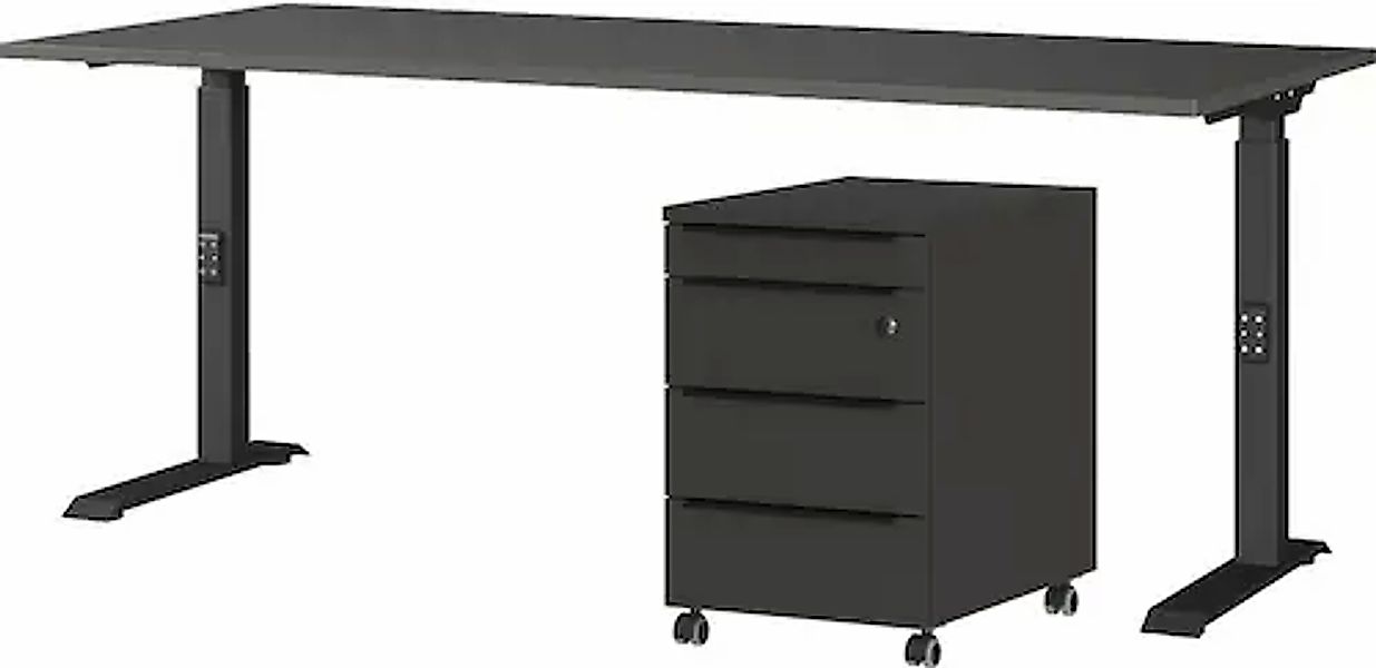 GERMANIA Büromöbel-Set »Mailand« 2 tlg. inkl. Schreibtisch und Rollcontaine günstig online kaufen