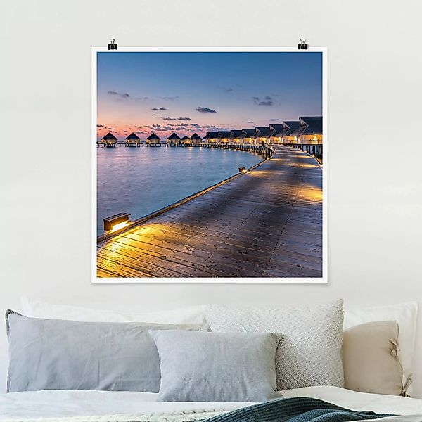 Poster Sonnenuntergang im Paradies günstig online kaufen
