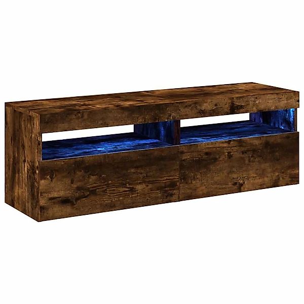vidaXL TV-Schränke 2 Stk mit LED-Leuchten Räuchereiche 60x35x40 cm 815679 günstig online kaufen