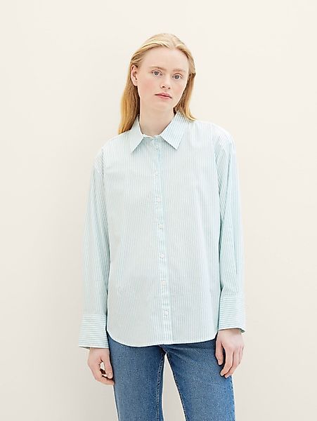 TOM TAILOR Denim Langarmbluse Gestreiftes Loose günstig online kaufen