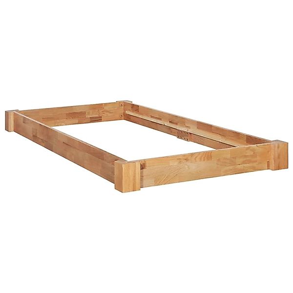 vidaXL Massivholzbett Eiche 90x200 cm606647 günstig online kaufen