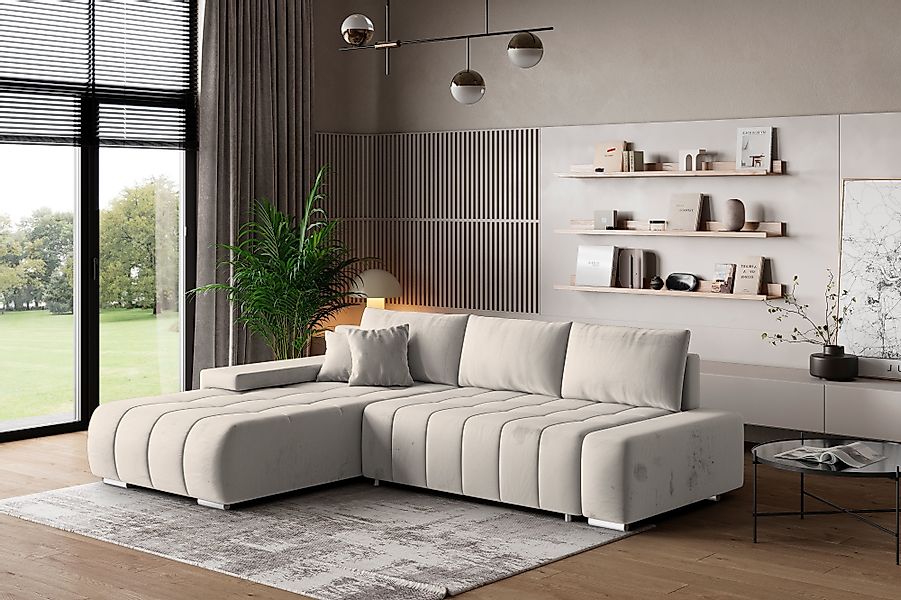 Masseno Ecksofa ALESE mit Schlaffunktion L-Form, günstig online kaufen