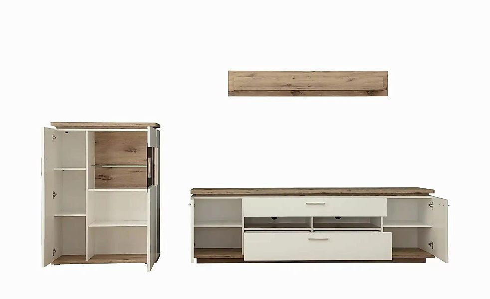 uno Wohnkombination  Parez ¦ weiß ¦ Maße (cm): B: 300 H: 181 T: 50.0 Kommod günstig online kaufen