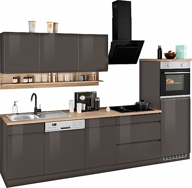 HELD MÖBEL Küchenzeile "Virginia", Breite 300 cm, ohne E-Geräte günstig online kaufen