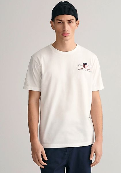 Gant T-Shirt "REG ARCHIVE SHIELD EMB SS T-SHIRT", von dem Archiv aus den 19 günstig online kaufen