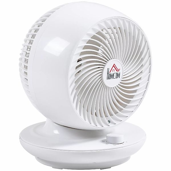 HOMCOM Tischventilator 45W 90° schwenkbar 3 Geschwindigkeitsstufen für Büro günstig online kaufen