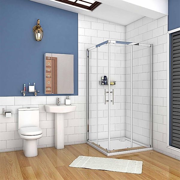 duschspa Eckdusche 185cm Eckeinstieg Duschkabine Schiebetür günstig online kaufen