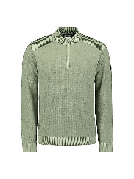 NO EXCESS Strickpullover Pullover Half Zip Plated Structure günstig online kaufen
