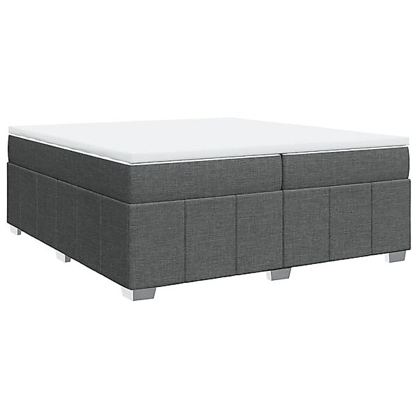 vidaXL Boxspringbett mit Matratze Dunkelgrau 200x200 cm Stoff 3285499 günstig online kaufen