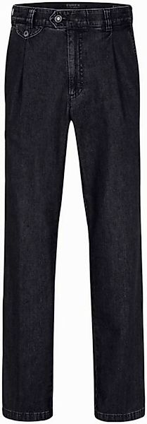 EUREX by BRAX Regular-fit-Jeans EUREX BY BRAX Bundfalten-Jeans Fred schwarz günstig online kaufen