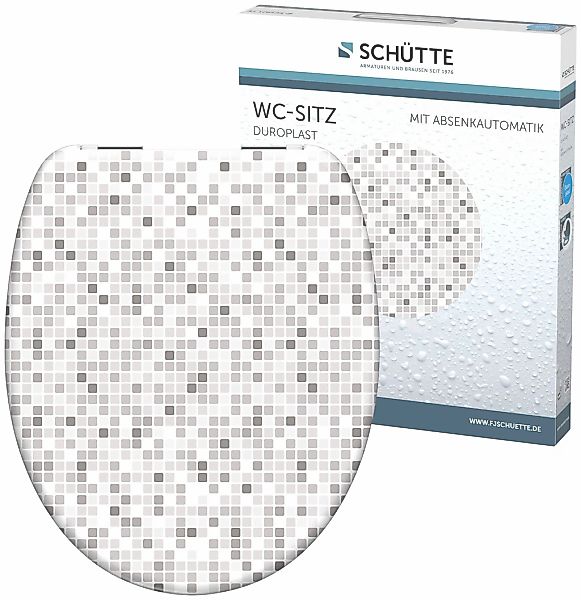 Eisl WC-Sitz "Mosaik", Duroplast, Absenkautomatik, max. Belastung der Klobr günstig online kaufen