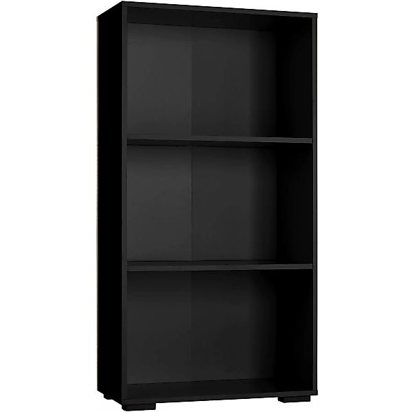Bücherregal Lexi 3 Fächer 60x30x115cm - schwarz günstig online kaufen