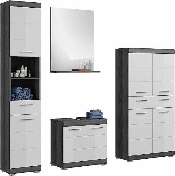 welltime Badmöbel-Set "Siena, 4 teilig, bestehend aus:" Set, TOPSELLER, 4 S günstig online kaufen