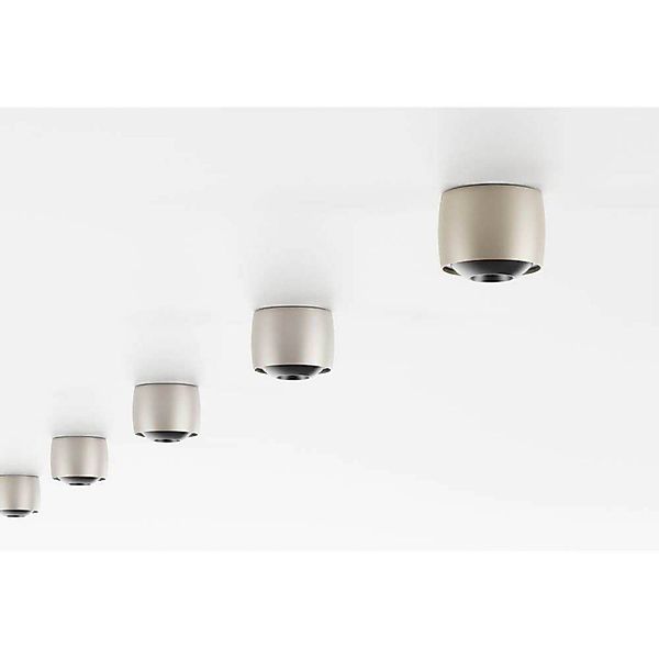 LOOM DESIGN LED-Deckenleuchte Air, grau, Alu, Ø 10 cm günstig online kaufen