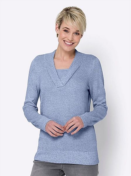 Sieh an! Strickpullover Pullover Langarm Jersey, Struktur günstig online kaufen