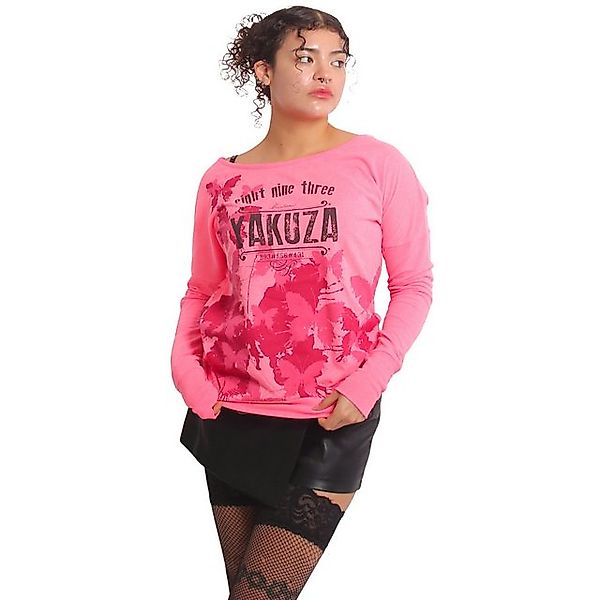 YAKUZA Langarmshirt Butterfly Reign im Boyfriend günstig online kaufen