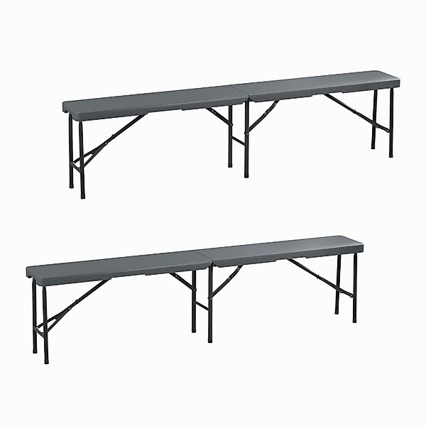 relaxdays Gartenbank Bierbank 2er Set 180 günstig online kaufen