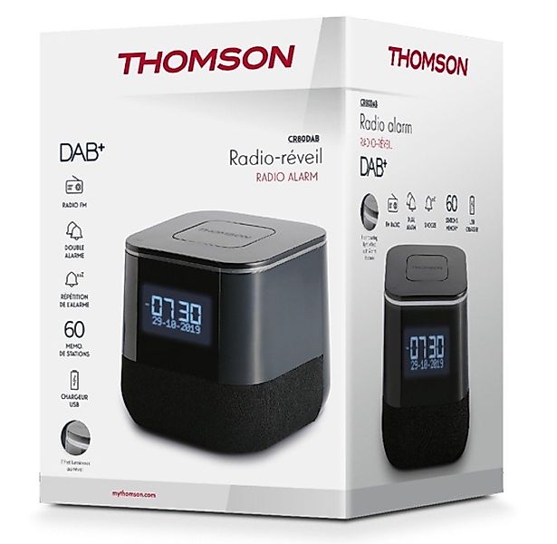Thomson Radiowecker Radiowecker CR80DAB DAB+ Radio USB Ladeanschluss schwar günstig online kaufen