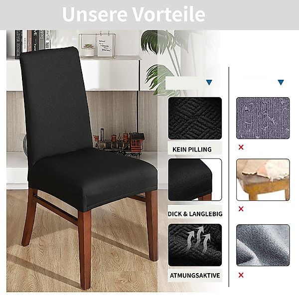 BYSURE Stuhlhusse, Stuhlbezug Hussen für Esszimmer günstig online kaufen
