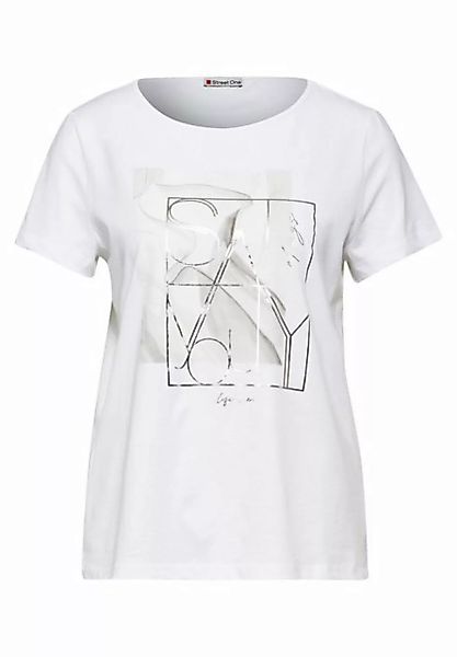 STREET ONE T-Shirt - Sommershirt mit Print - klassisches kurzarm Shirt günstig online kaufen