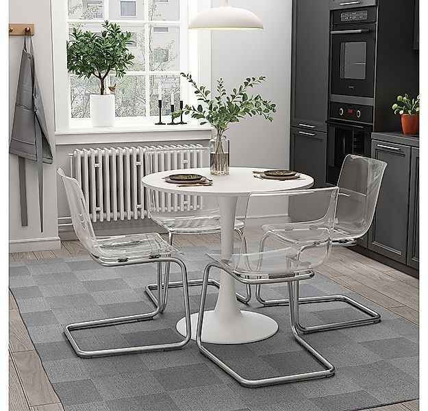 Vicco Esstisch Carl, Weiß, 80 x 80 cm günstig online kaufen