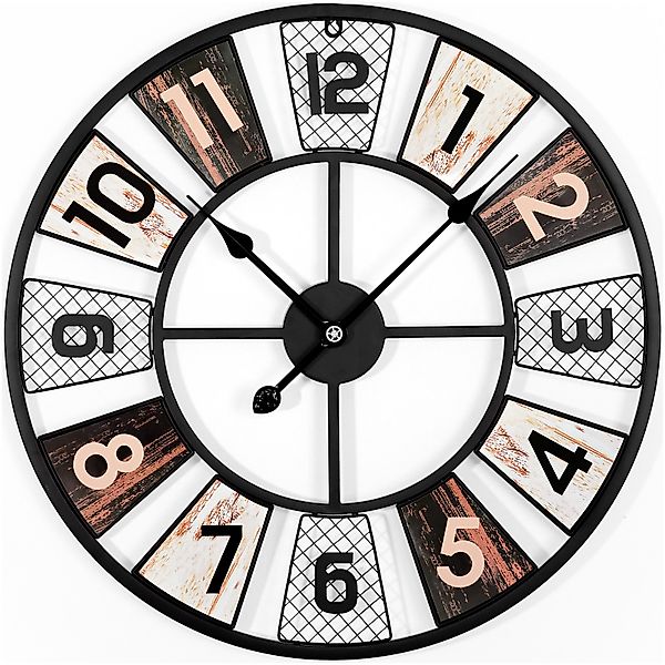 Yorbay Wanduhr Große Wanduhr 60cm Wohnzimmer günstig online kaufen