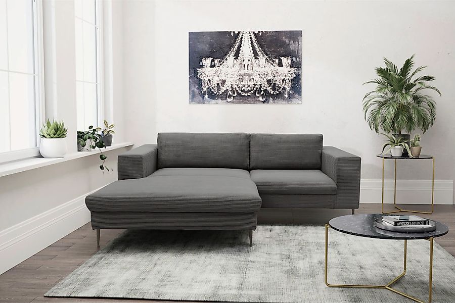 DOMO collection Ecksofa "Modica kompakt und elegant, Breite 244, L-Form", m günstig online kaufen