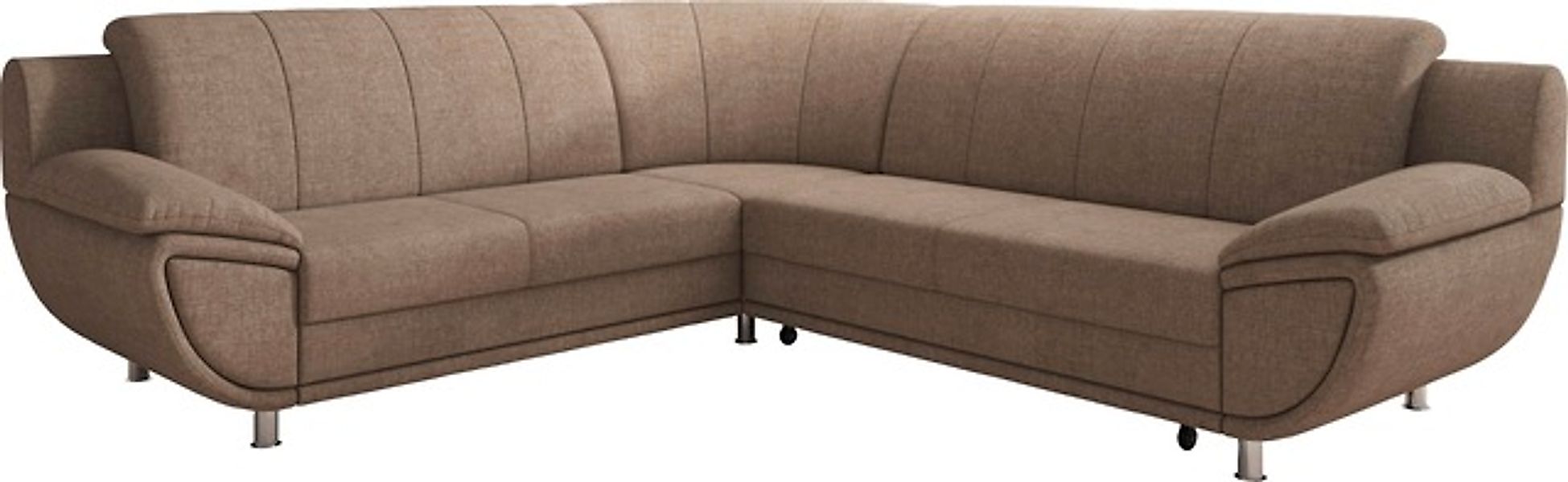 TRENDMANUFAKTUR Ecksofa »Rondo II, zeitlos & elegant, bequeme Armlehnen, L- günstig online kaufen