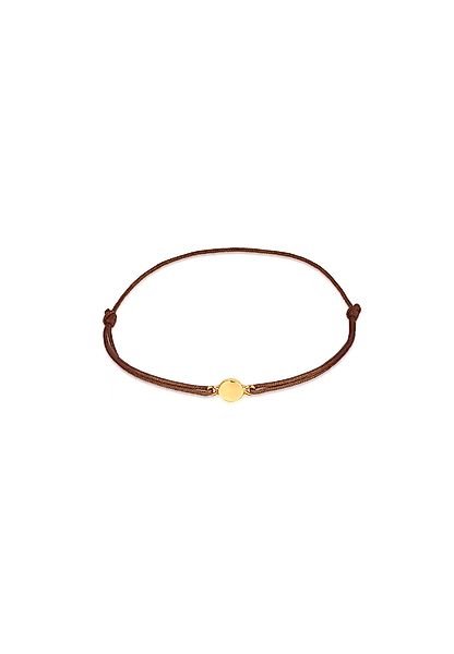 Elli Armband Nylonband Plättchen Anhänger 925 günstig online kaufen