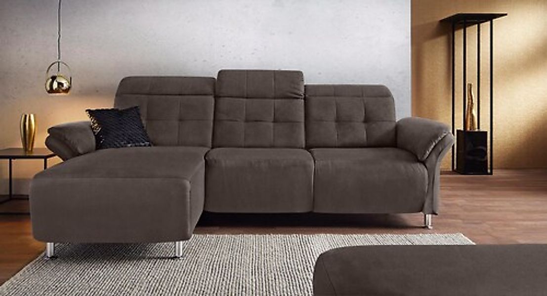 Home affaire Ecksofa »Manhattan L-Form« 2 Sitze mit elektrischer Relaxfunkt günstig online kaufen