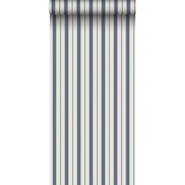Sanders & Sanders Tapete Streifen Dunkelblau Und Grau 53 Cm X 1005 Cm 64069 günstig online kaufen