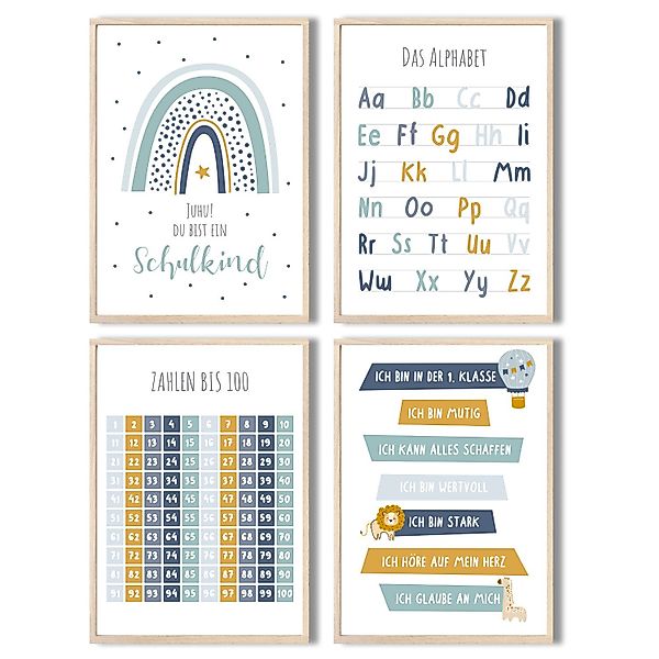 MeinBaby123® Poster Lernposter, Bilder Kinderzimmer Deko, günstig online kaufen