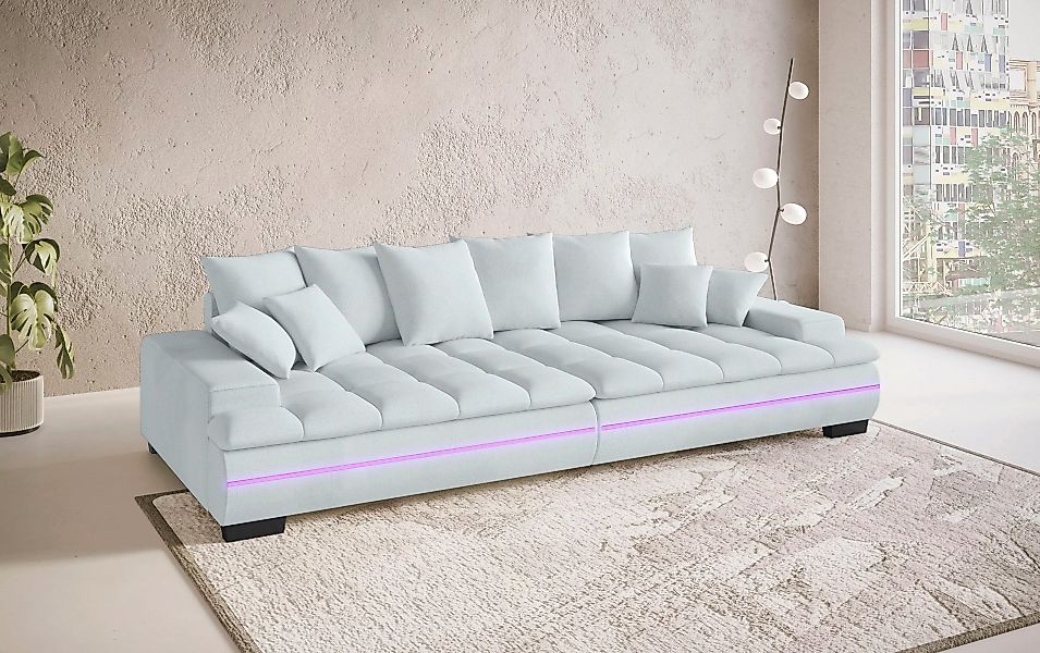 Mr. Couch Big-Sofa "Haiti II", RGB-LED Beleuchtung, Kaltschaumpolsterung, b günstig online kaufen