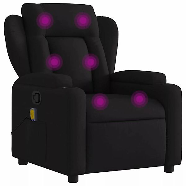 vidaXL Massagesessel Schwarz Stoff Modell 7 günstig online kaufen