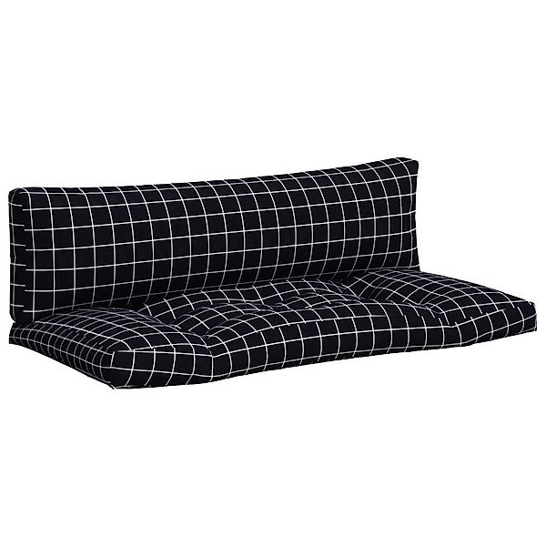 vidaXL Sitzauflage Palettenkissen 2 Stk. Schwarz günstig online kaufen