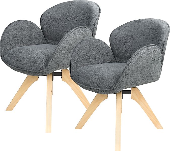 TOM TAILOR HOME Armlehnstuhl »WINGS ARMCHAIR« (Set) 2 Stk.mit Armlehnen, dr günstig online kaufen