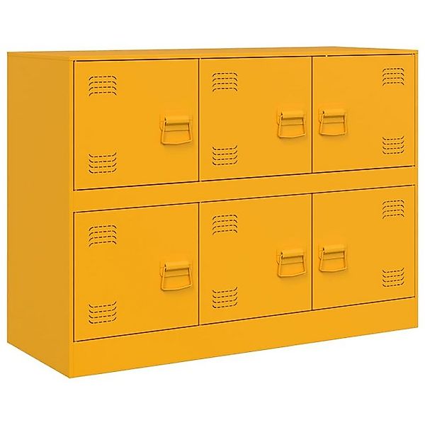 vidaXL Mehrzweckschrank Sideboard Senfgelb 99x39x73 cm Stahl günstig online kaufen